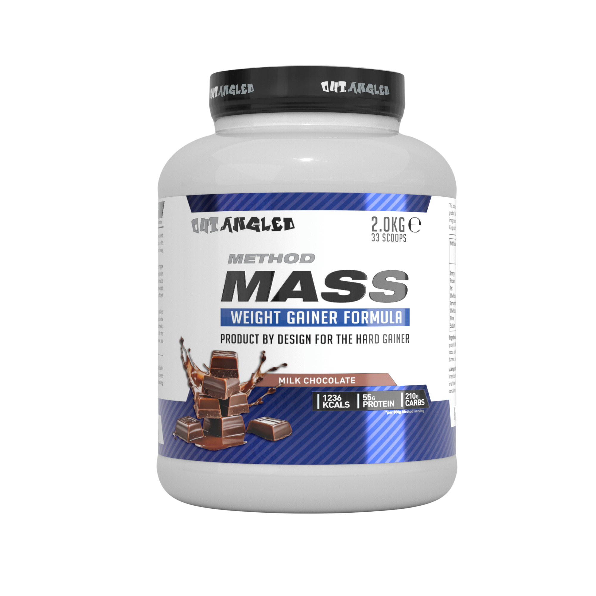 method mass gainer chocolate protein powder high calories, high carbohydrates, muscle growth weight gainer 2kg